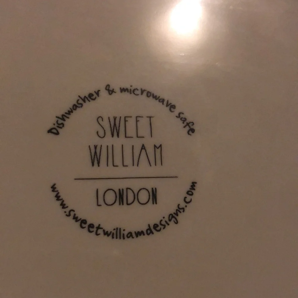 Sweet William dog bowl. No chips or cracks